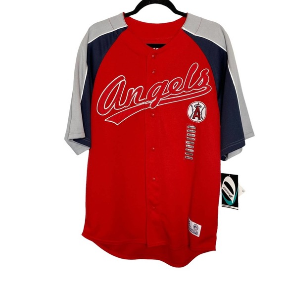 Dynasty Shirts Mens Los Angeles Angels Baseball Jersey Short Sleeve